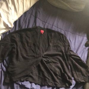 3/4 sleeve Black Sweater